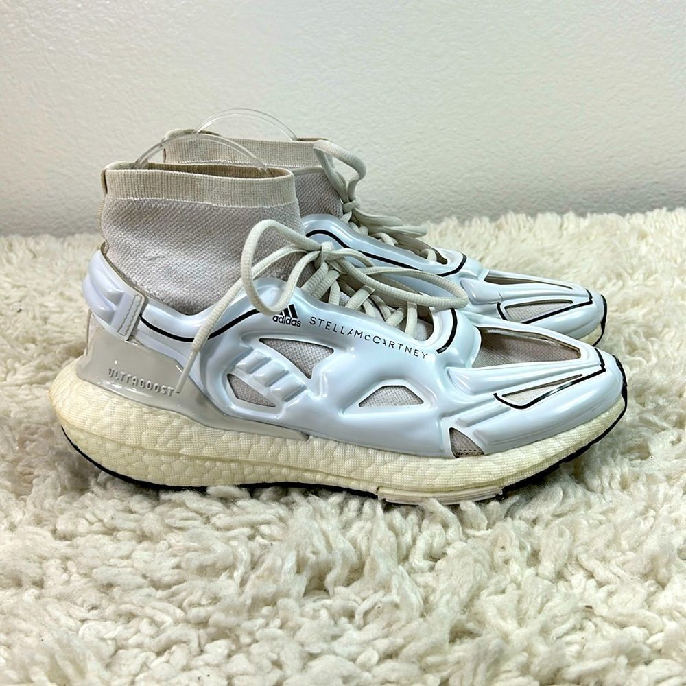 Adidas Stella McCartney Womens Ultraboost 22 Elevated Sneakers GY6110 White 8.5